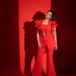 Aishwarya Rajesh Instagram - When in doubt , Wear Red ❤️ Photography @murlee_photography Styling @soigne_official_ Outfit @papzclothing Makeup @ananthmakeup Hairstyle @loki_makeupartist Studio @arangaa.space