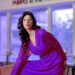 Aishwarya Sakhuja Instagram - In that case, #barbie should be wearing purple too! PS- referring to the quote on the wall . . #purple #pink #fashiongram #instafashion #aishwaryasakhuja