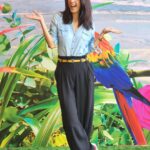 Aishwarya Sakhuja Instagram - No the blue tail isn't mine, but feels like I've gotten wings 🫶🏻 . . #wings #fly #exhibition #nmacc #weekendvibes #saturdaymood #aishwaryasakhuja