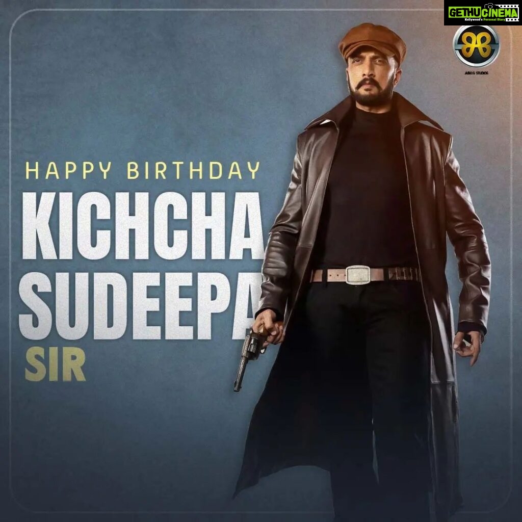 Ajaneesh Loknath Instagram - Wishing the Incredibly talented Versatile personality Kichcha Sudeep sir a Very Happy Birthday! May your dedication to art continue to inspire us all! @kichchasudeepa #HappyBirthday #ABBSStudios @bobby_c_r