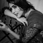 Akshara Gowda Instagram - Old world charm 🖤🤍🩶 Shot by @puchi.photography Wearing @izhai_thestore #aksharagowda #stylishtamilachi #aksharagowdabikki #stylishtamizhachi #chennai #hyderabad Puchi Photography