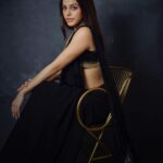 Alaya F Instagram - 🖤✨🖤✨🖤 Photographs by @trishasarang Styled by @mohitrai with @tarangagarwalofficial @shubhi.kumar Hair & make up by @mehakoberoi Outfit : @manishmalhotra05 @manishmalhotraworld Accessories : @diamantinafinejewels
