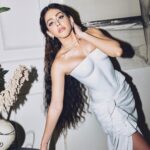 Alaya F Instagram - Glammed out in white for @gqindia🤍 Photos by @leroifoto Styled by @sheefajgilani Make up by @divyashetty_ Hair by @scottf_beauty Style team - @astha_kothari @sabrinawhite98 @jhanvikhatwani_ Outfit - @jphoenixlondon Jewellery - @swaroski Rings @viviniabyvidhimehra Styled by - @sheefajgilani