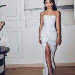 Alaya F Instagram - Glammed out in white for @gqindia🤍 Photos by @leroifoto Styled by @sheefajgilani Make up by @divyashetty_ Hair by @scottf_beauty Style team - @astha_kothari @sabrinawhite98 @jhanvikhatwani_ Outfit - @jphoenixlondon Jewellery - @swaroski Rings @viviniabyvidhimehra Styled by - @sheefajgilani
