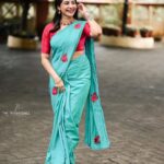 Ameya Mathew Instagram - മുഹറം ആശംസകൾ…🌙💫✨🌟🕊️ . Saree designed by my Amma @stitchcraft_by_anitha @anitharoy64 📸 @gokul.mindstories Thodupuzha, India