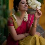 Amritha Aiyer Instagram – Dhavani for Life ♥️♥️
.
Outfit – @ivalinmabia 
📸 – @p2click.in 
Makeup & Hair – @pavihairandmakeup