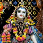 Anagha Bhosale Instagram - Anyone who comes before Radharani to serve Krishna, oh, She becomes so pleased, ‘Oh here is a devotee of Krishna.’ She immediately recommends. ‘Oh Krishna, here is a devotee...’ This is Radharani. I may not be a devotee. I may be a most fallen rascal. But if I try to reach Krishna through Radharani then my business is successful.” (Srila Prabhupada, Radhastami Lecture, 5th September 1973, London) . . . . . #radhekrishna #RadhaKrishnaLove #radhashtami #radheradhe #islcongev #iskcon #GovardhanEcoVillage Govardhan Eco Village (GEV) - Sri Radha Vrindavanbihari Temple, Mumbai.