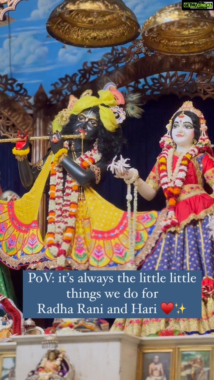 Anagha Bhosale Instagram - Love for Hari & Radha Rani will get you back home (to godhead) love is only the solution ✨♥️ #startchanting #harekrishnaharekrishnakrishnakrishnahareharehareramahareramaramaramaharehare