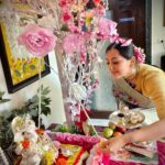 Anagha Bhosale Instagram - Happy Ganesh Chaturthi 2023 Bappa is the lord of new beginnings & auspiciousness let’s pray that all the obstacles which are present in our Krishna Bhakti /services may get destroyed & we continue to serve Hari & Radha Rani with all our hearts #hkrr #bappa2023 #family