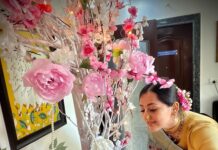 Anagha Bhosale Instagram - Happy Ganesh Chaturthi 2023 Bappa is the lord of new beginnings & auspiciousness let’s pray that all the obstacles which are present in our Krishna Bhakti /services may get destroyed & we continue to serve Hari & Radha Rani with all our hearts #hkrr #bappa2023 #family