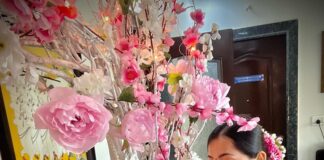 Anagha Bhosale Instagram - Happy Ganesh Chaturthi 2023 Bappa is the lord of new beginnings & auspiciousness let’s pray that all the obstacles which are present in our Krishna Bhakti /services may get destroyed & we continue to serve Hari & Radha Rani with all our hearts #hkrr #bappa2023 #family