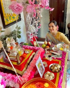 Anagha Bhosale Instagram - Happy Ganesh Chaturthi 2023
Bappa is the lord of new beginnings & auspiciousness let’s pray that all the obstacles  which are present in our Krishna Bhakti /services may get destroyed & we continue to serve Hari & Radha Rani with all our hearts 
#hkrr #bappa2023 #family