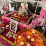 Anagha Bhosale Instagram - Happy Ganesh Chaturthi 2023 Bappa is the lord of new beginnings & auspiciousness let’s pray that all the obstacles which are present in our Krishna Bhakti /services may get destroyed & we continue to serve Hari & Radha Rani with all our hearts #hkrr #bappa2023 #family