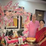 Anagha Bhosale Instagram - Happy Ganesh Chaturthi 2023 Bappa is the lord of new beginnings & auspiciousness let’s pray that all the obstacles which are present in our Krishna Bhakti /services may get destroyed & we continue to serve Hari & Radha Rani with all our hearts #hkrr #bappa2023 #family
