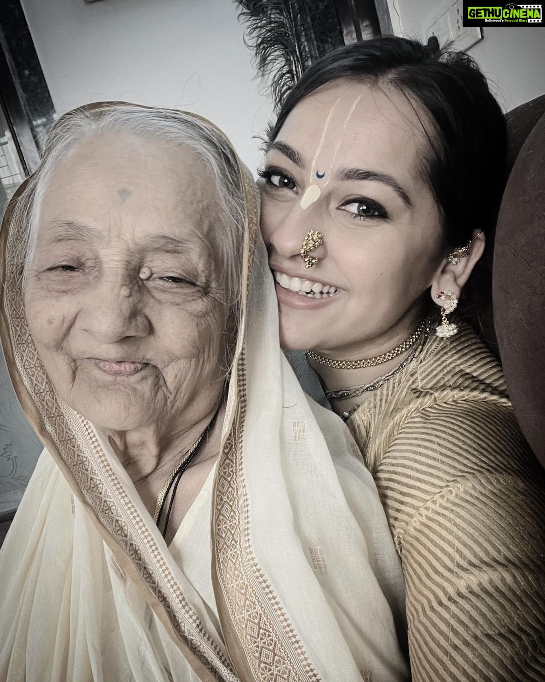 Anagha Bhosale Instagram - Happy Ganesh Chaturthi 2023 Bappa is the lord of new beginnings & auspiciousness let’s pray that all the obstacles which are present in our Krishna Bhakti /services may get destroyed & we continue to serve Hari & Radha Rani with all our hearts #hkrr #bappa2023 #family