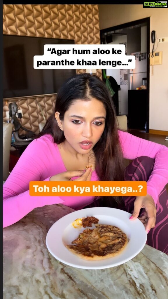 Anaika Soti Instagram - Food for thought? 😋 #viral #trending #trendingreels #reelsinstagram #funny