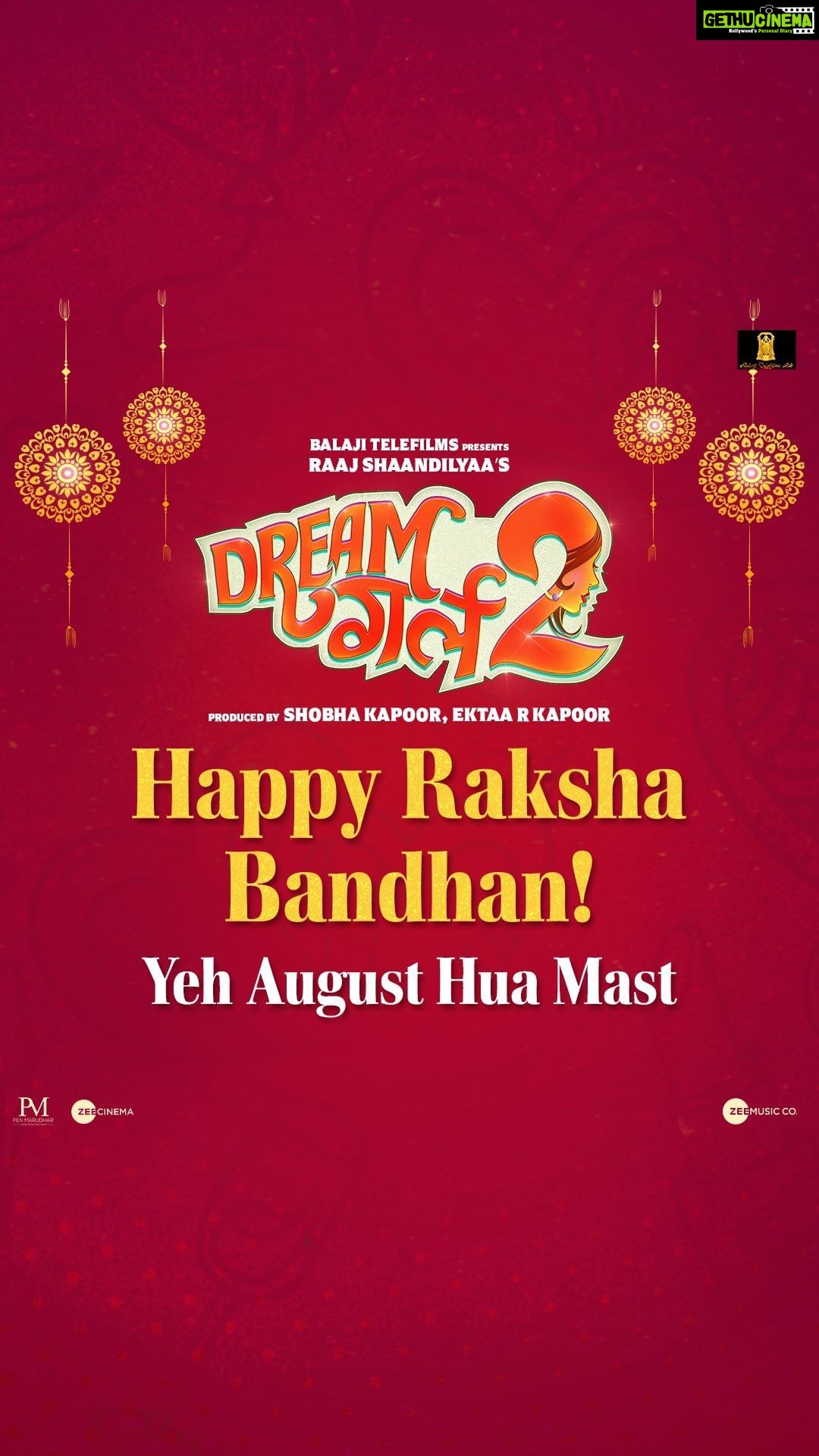 Ananya Panday Instagram - @pooja___dreamgirl ke aashiqon aur baaki sabko, #HappyRakshaBandhan! ❤️ Book your tickets now! 🔗- Link in Bio. #25AugustHoGayaMast #DreamGirl2InCinemas @ayushmannk @ektarkapoor @writerraj @shobha9168 @balajimotionpictures @gaurisathe @annukapoor @pareshrawalofficial @vijayraazofficial @nowitsabhi @rajpalofficial #GovardhanAsrani #ManojJoshi @seemabhargavapahwa @oyemanjot @anirudh_k_sharma @krishanurathore @nareshkathooria @zeemusiccompany