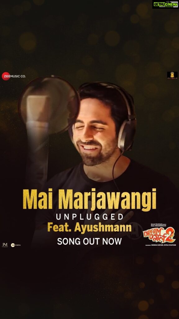 Ananya Panday Instagram - A love anthem every banjaara dil would relate with! 🫶🏻🎼 #MaiMarjawangiUnplugged Feat. Ayushmann Song Out Now! Book your tickets now! 🔗- Link in Bio. #25AugustHoGayaMast #DreamGirl2InCinemas