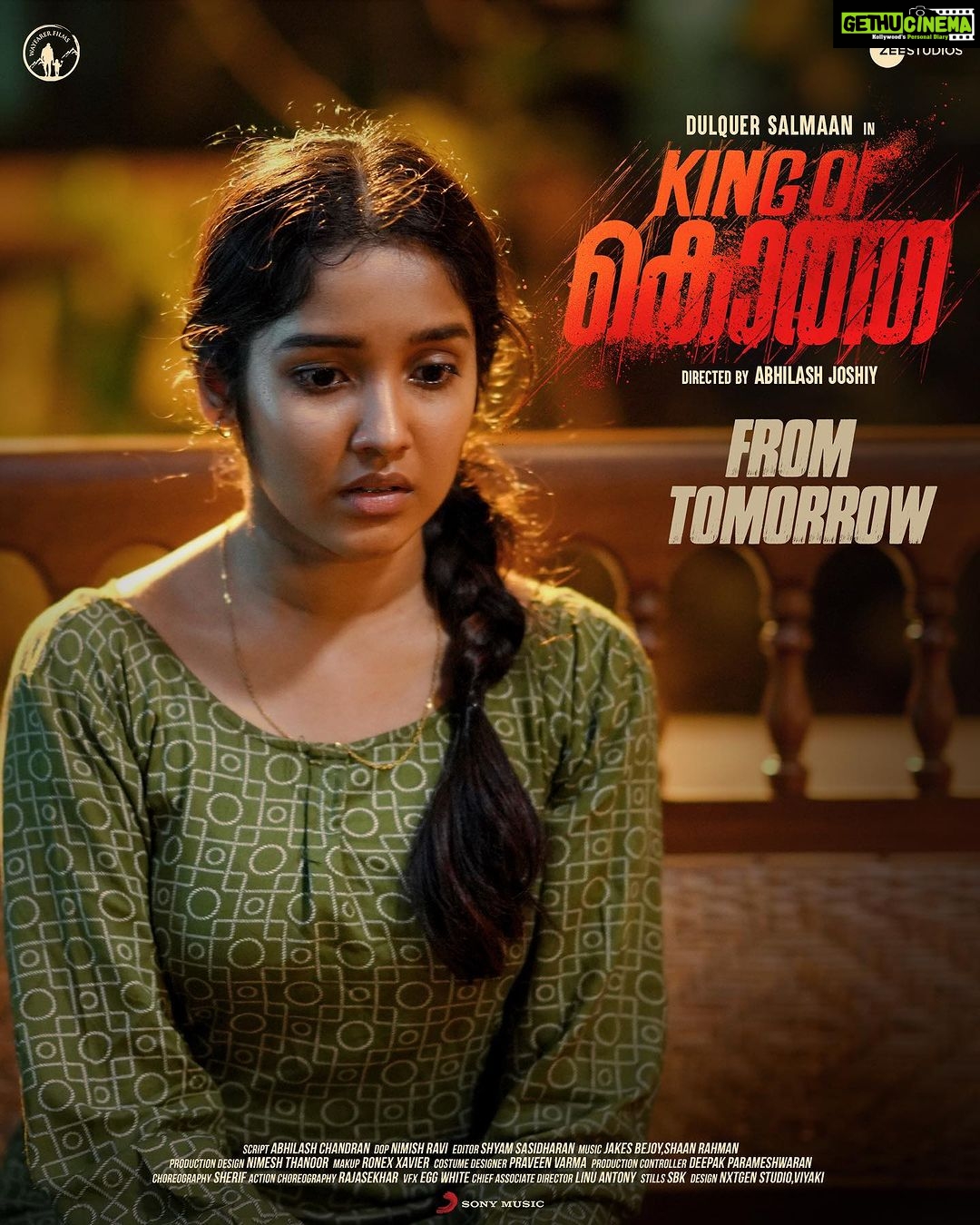 Anikha Instagram - Don’t miss it in theatres!! It’s such an honour to be a part of this masterpiece of a movie. Thank you for all the love. Hopefully y’all will love Rithu @dqsalmaan @aishu__ @nimishravi @nyla_usha @jakes_bejoy @shaanrahman @abhilash_n_chandran @chembanvinod @actorgokulsuresh @shammithilakan_ @theshanthikrishna @_saranofficial @jom.v @bibinperumbili @theVinothCj @sujai_james @nimeshmthanoor @shyamsasidharan_s @rkvicky1990 pravn_vrma @ronexxavier4103 @sbk_shuhail @sherif_choreographer @nxtgen_studio @shynu_mash @Sabari_Ramiro @viyaki_s @devadevanv @viswanathanvijith @ShamnadWayfarerME @veeratypography@sapthaarecordsindi #kingofkotha #kok #kingofkothateaser