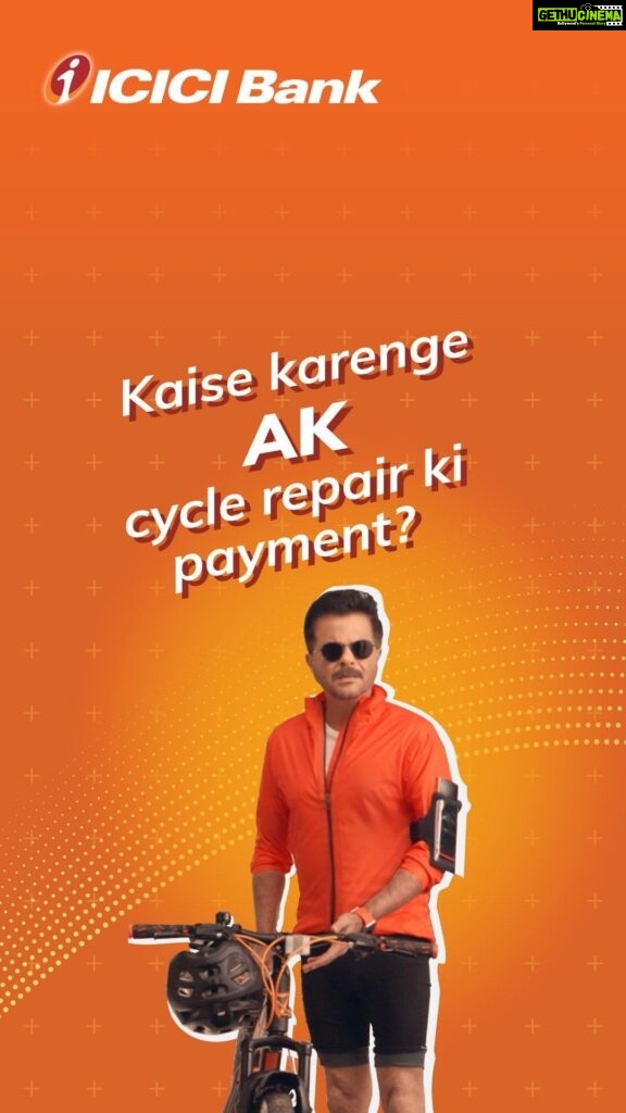 Anil Kapoor Instagram - I went for a cycle ride and my tyre burst. I found a repair shop but of course I wasn’t carrying any cash! 🤷🏻‍♂️ Wanna know what happened next? ! ▶️ Watch and learn how @icicibank iMobile Pay app can scan and pay any QR code. Join me and #KaroPayWithiMobilePay. #Partnership #Ad #ICICIBank #QRCode #iMobilePay #UPIpayments