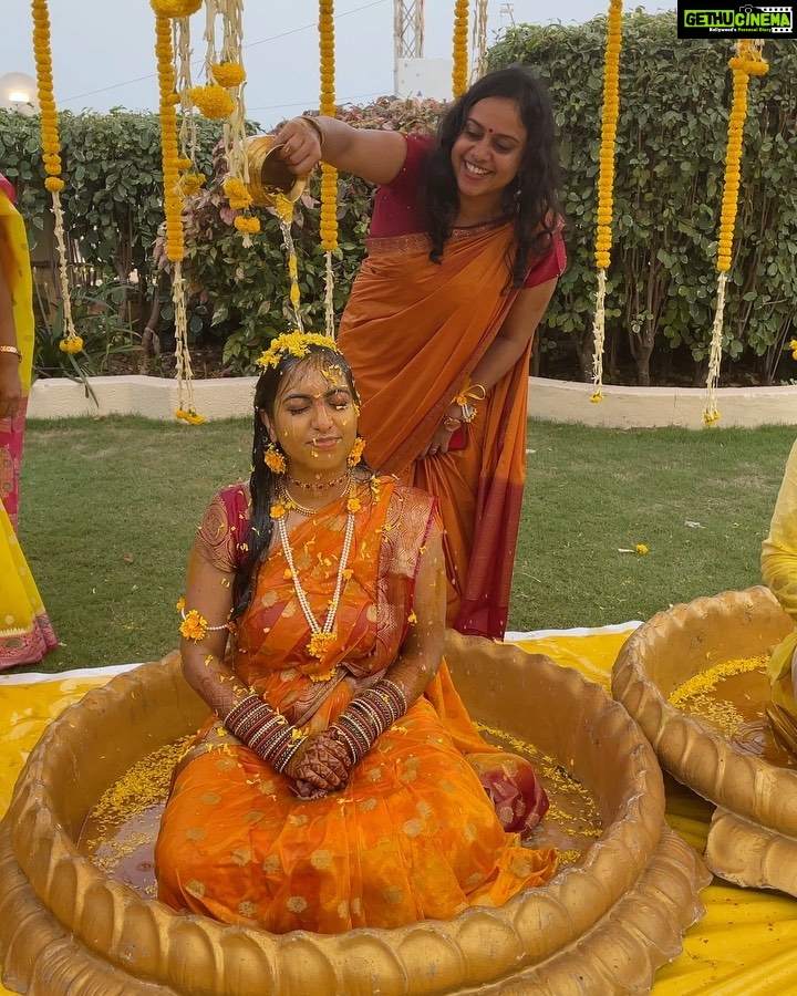 Anisha Victor Instagram - Day 2: Haldi Masti (Turmeric fun🤪) #SteffiWedsRaghu 💛 Vishakapatnam