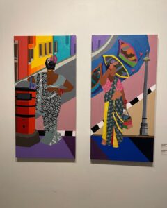 Anisha Victor Instagram - Art night 🖼️ Thursday with the launch of gallery @xxl.gallery exhibition OUTSIDERS. Huge congratulations to the team and @merchantofmuziris on this labour of love, so proud of you! 🌸 #art #artnight #galleryXXL