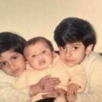 Anisha Victor Instagram - Happy Siblings Day 🐣🐣🐣 Growing up and moving to new places so often wasn’t easy and growing up especially with you two was even more annoying 😜 I’m just kidding! Not! Looove you two so much. 🌸 Miss our cutie Rocky 🐶 for not letting our parents nest empty and holding the fort like a good boy,when we flew away to other cities. Thank god @grushagracevictor is not in the country, else I’d be Killed Dead 🐥 after posting this. @dancing_vector can’t wait for you to come back to Mumbai soon 🐒 #siblingsDay #Sisters