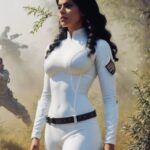 Anisha Victor Instagram - AI has clearly given me some kind of force field… look at that spotless white uniform in a war field. 🤖 . . . #aigenerated #AI #warzone #warriormode #marvel #artificalintelligence #forcefield Credit- @pfatagaga Other World