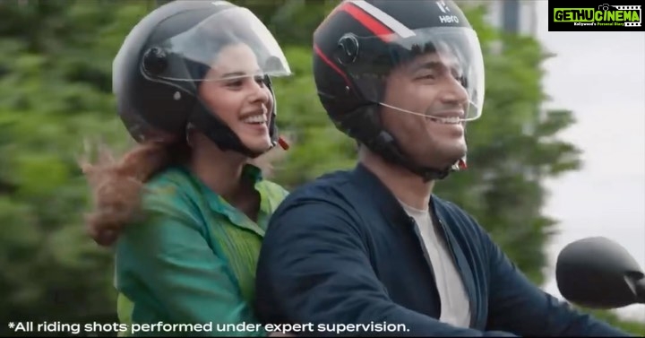 Anisha Victor Instagram - For @heromotocorp 🏍️ Director- Anupam Mishra Production house- Belief Films #ad #tvc #shoot #heromotocorp #bikes