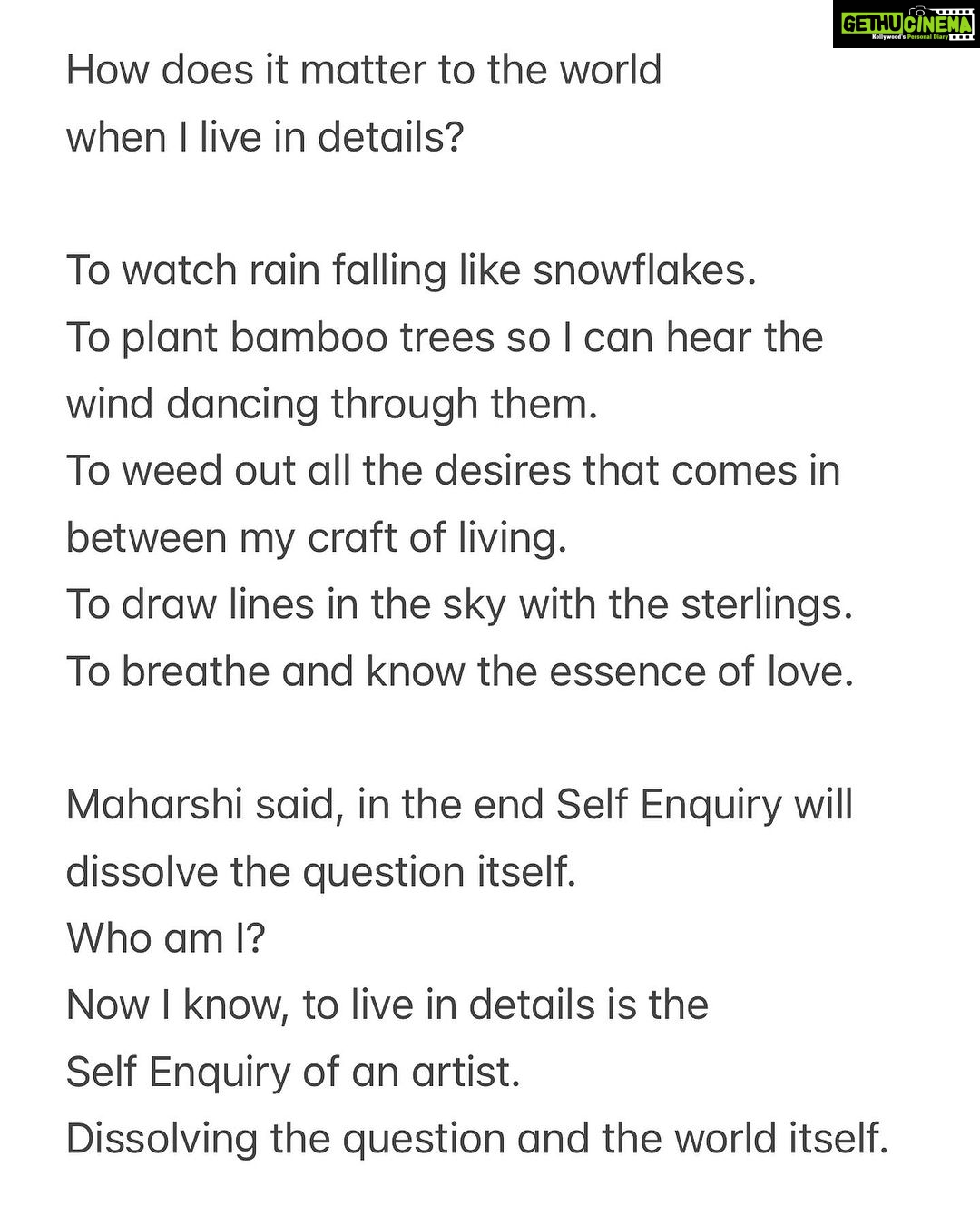 Anjali Patil Instagram - Self Enquiry of an Artist.