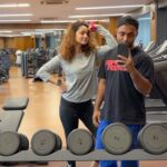 Ankita Lokhande Instagram - Prep starts for the next one @lokhandeankita ✌🏽 . . . . #ankitalokhande #functionaltraining #dumbellworkout #dumbelltraining #bodyweightworkout Windsor Tower