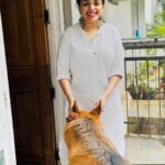 Ann Augustine Instagram - Maggie! 🍜 #maggie #sweetestdogever #dogsofinstagram #shepherd #seniordogsarethebest #gundu #jewelleryaddict #curls #coffeeaddict #cotton #artlover