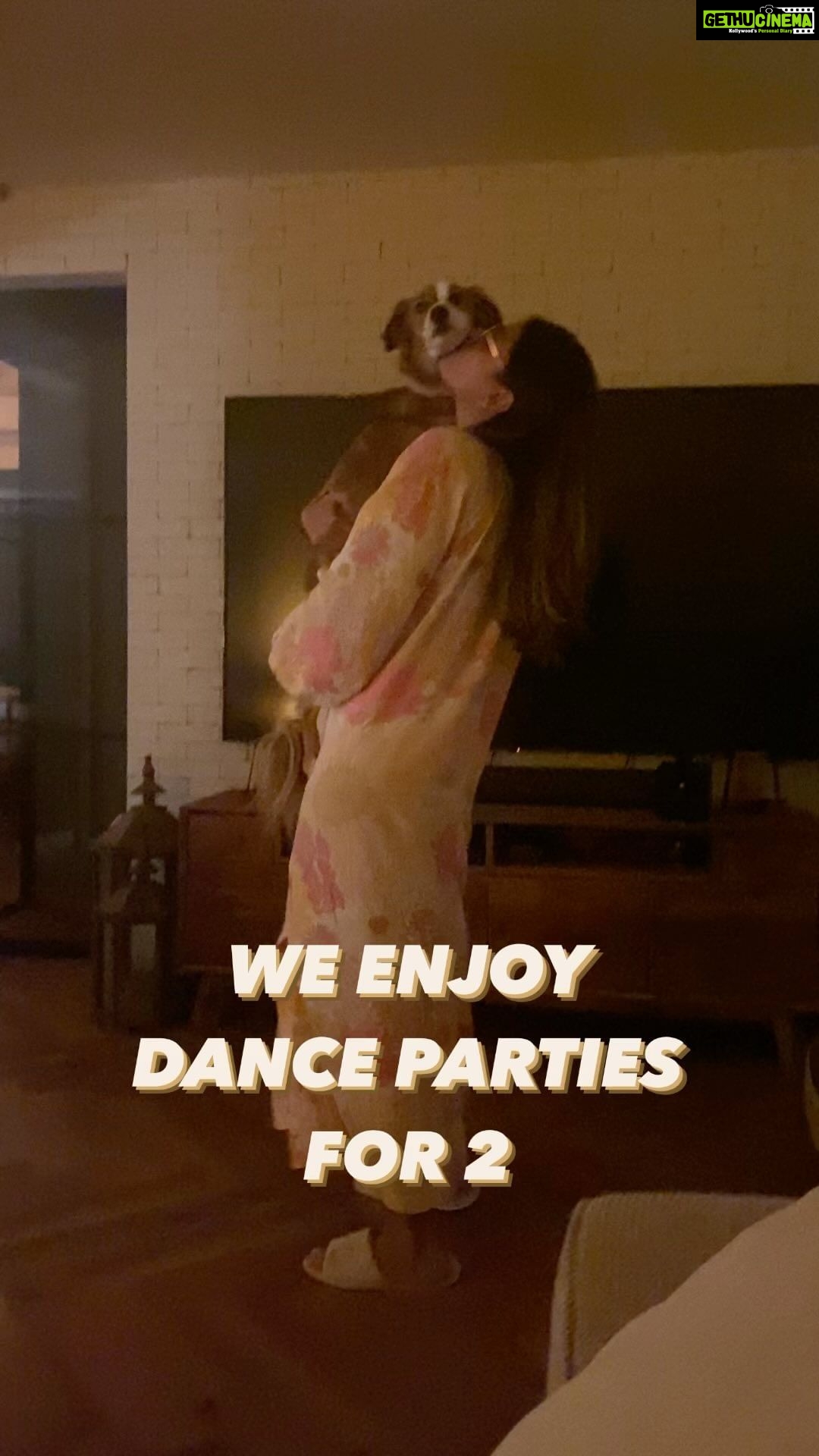Anushka Ranjan Instagram - Me and my favourite dance partner love some dance parties that involve tons of kisses - mostly from me to her🐕❤️