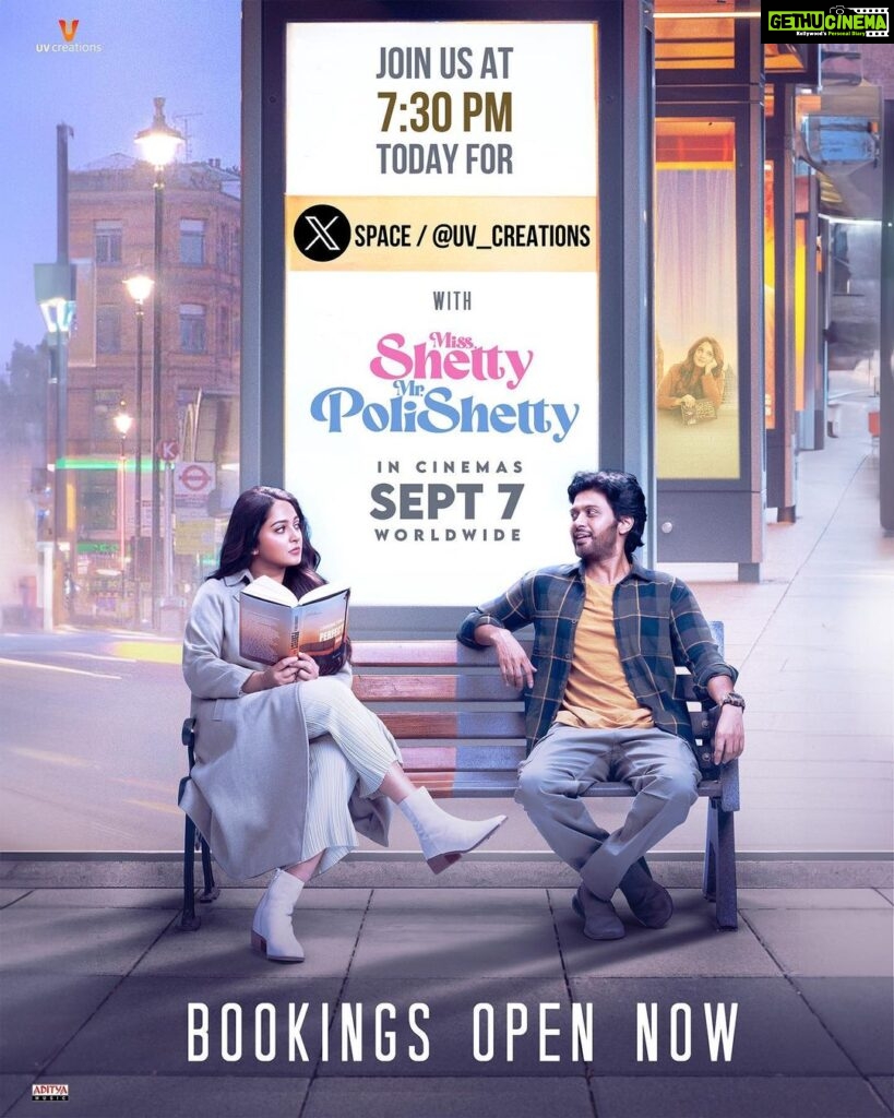 Anushka Shetty Instagram - It’s been years since we spoke. I’m very excited to talk to you and listen to you all tonight. See you at the X space at 7:30 PM. 🥰🤗 #MissShettyMrPolishetty Grand release tomorrow #MSMPonSep7th @naveen.polishetty @maheshbabu_pachigolla @a.gomatam @the_real_reel_sonia @uvcreationsofficial