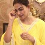Anusree Instagram - "When you wear your favorite shade dress, your confidence and radiance shine even brighter."... #yellow #yellowlove #favorite 💛💛💛 Click @ajingsam Earring @varuthri_findings