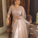 Anusree Instagram - Being bold and beautiful but in Dusky lavender...the colour of landscape...the colour of happiness...in my favourite attire " the saree" ...with head in the clouds and feet in the ground... I walk forward ❤️💃.. MaH @sajithandsujith Outfit @alankaraboutique Accessories @varuthri_findings