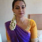 Anusree Instagram – The traditional look with a touch of yellow& Purple shade brings you a smile On your face…. 💛💜

#traditional #temples #blessed #palanimurugantemple #purple #yellow #movingon