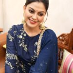 Anusree Instagram - I love all the shades of BLUE 💙.. MaH @sajithandsujith Outfit @silkycalicut