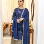 Anusree Instagram - I love all the shades of BLUE 💙.. MaH @sajithandsujith Outfit @silkycalicut
