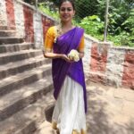 Anusree Instagram – The traditional look with a touch of yellow& Purple shade brings you a smile On your face…. 💛💜

#traditional #temples #blessed #palanimurugantemple #purple #yellow #movingon