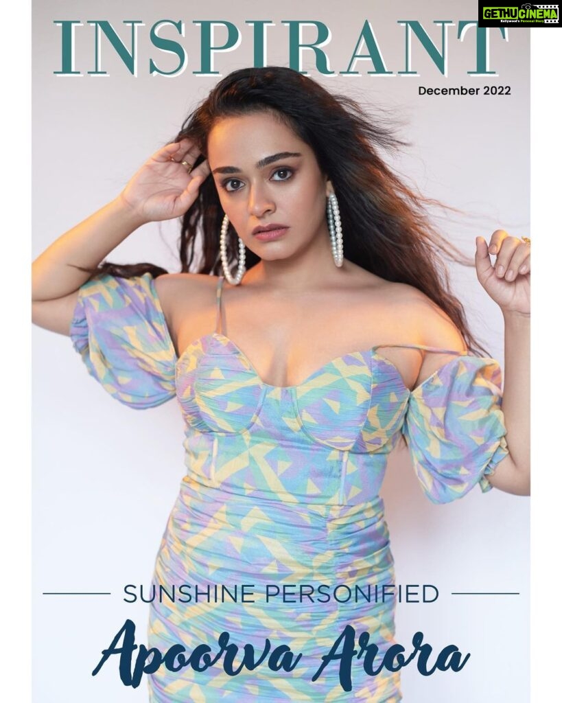 Apoorva Arora Instagram - Delighted to announce that I’ll be on the cover of @inspirantmagazine December issue ❤️ @inspirantmagazine (Khushal and Kiran Mohnot) @planetmediapr #inspirantmagazine #apoorvaarora #editorial #magazinecover 📸- @anurag_kabburphotography
