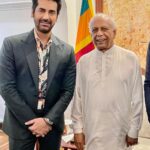 Arjan Bajwa Instagram - Honored to meet the Prime Minister of Sri Lanka Shri Dinesh Gunawardena at his residence in Colombo,productive discussions on films,business and infrastructure… thanks to @arjuna.ranatunga sir for the meeting and guidance in the way forward to strengthen ties between india & srilanka.. our deligation was starlit by @pratap_sarnaik bhai, @joerajan8 @jatinbuntygrewal @bachchan.vinod @rajeshsharma.gm @gmmodular Prime Minister's Office, Sri Lanka