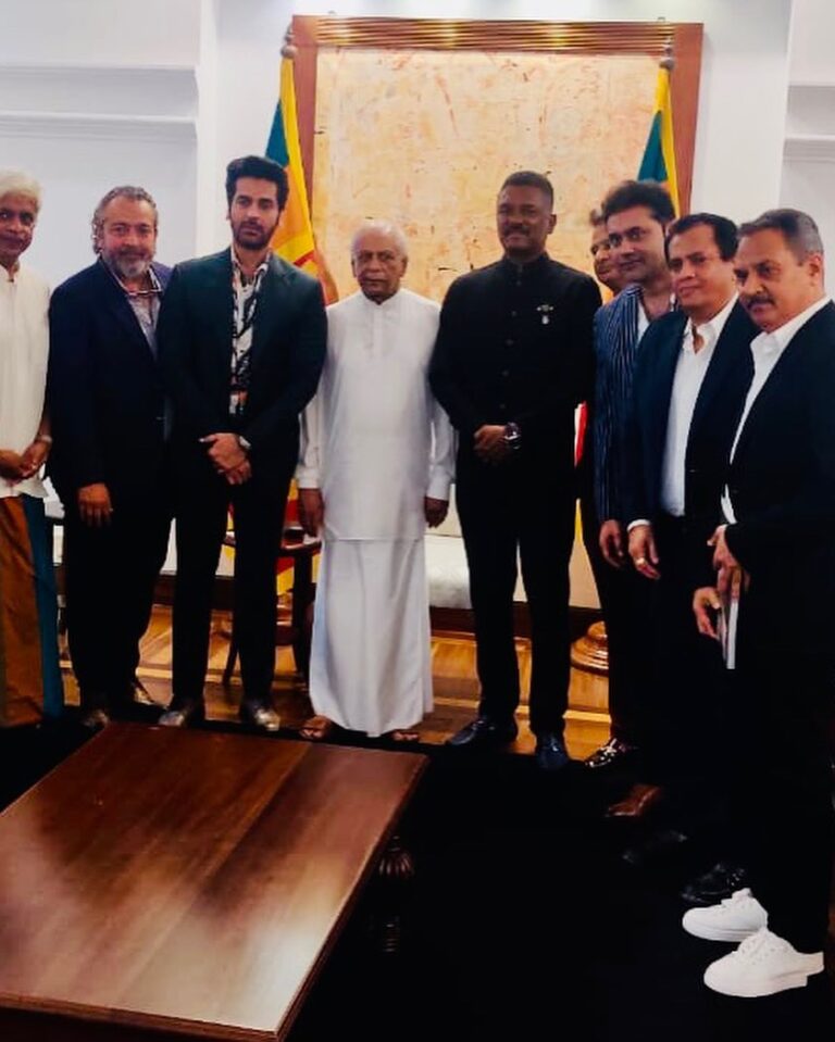 Arjan Bajwa Instagram - Honored to meet the Prime Minister of Sri Lanka Shri Dinesh Gunawardena at his residence in Colombo,productive discussions on films,business and infrastructure… thanks to @arjuna.ranatunga sir for the meeting and guidance in the way forward to strengthen ties between india & srilanka.. our deligation was starlit by @pratap_sarnaik bhai, @joerajan8 @jatinbuntygrewal @bachchan.vinod @rajeshsharma.gm @gmmodular Prime Minister's Office, Sri Lanka