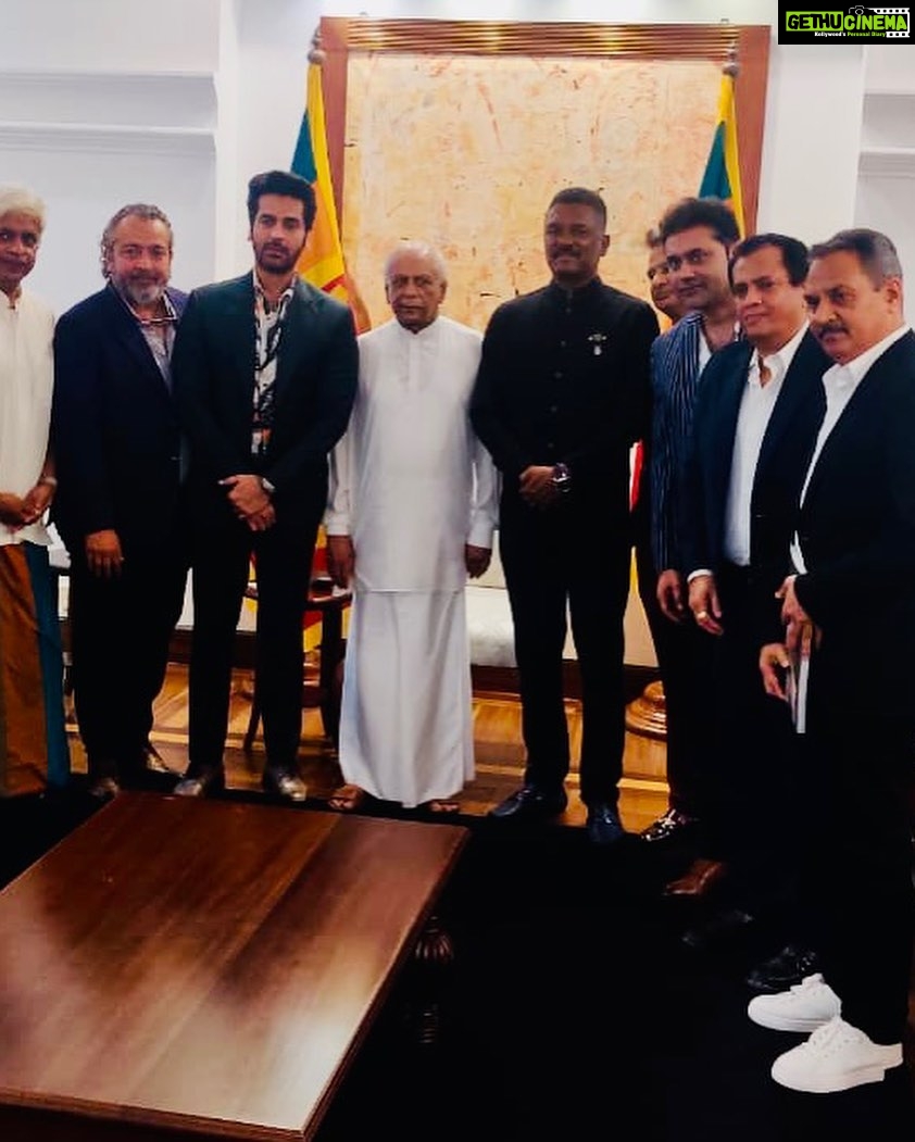 Arjan Bajwa Instagram - Honored to meet the Prime Minister of Sri Lanka Shri Dinesh Gunawardena at his residence in Colombo,productive discussions on films,business and infrastructure… thanks to @arjuna.ranatunga sir for the meeting and guidance in the way forward to strengthen ties between india & srilanka.. our deligation was starlit by @pratap_sarnaik bhai, @joerajan8 @jatinbuntygrewal @bachchan.vinod @rajeshsharma.gm @gmmodular Prime Minister's Office, Sri Lanka