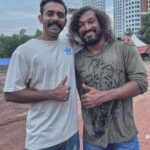 Arjun Ashokan Instagram - Too happy to work with you master.! ❤️💪🏻 @silva_stunt ❤️