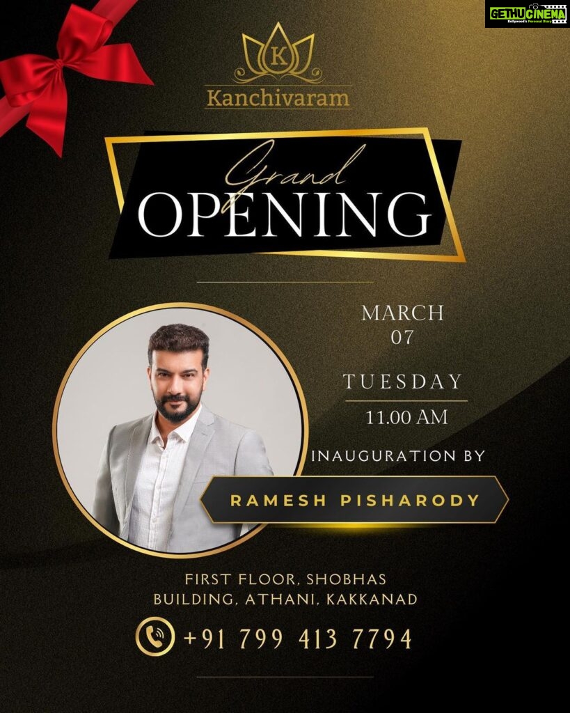 Arya Instagram - Have been working on this for a very long time and finally the day has arrived!! This is yet another goal being achieved… Need all your love and support as always .. @kanchivaram.in is officially opening its doors in Kochi! We can't wait and we welcome you all to our grand inauguration on March 7th, 2023 at 11 AM by my best half on screen @rameshpisharody .See you there! Your presence would mean so much .. ❤️ . . . #KanchivaramStore #GrandOpening #KochiFashion #InvitingAll #kochigram #boom #newbegennings #kochievents