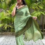 Arya Instagram - This one is for you Apu ❤️ @aparna.balamurali 😘 Just cos Apu said I look pretty in this Saree 🥶 SAREE @kanchivaram.in #saree #sareedraping #sareelove❤️ #mybaby #entrepreneur #lovemylife #trend #makeup #stylefashion #instagram #happiness #smile