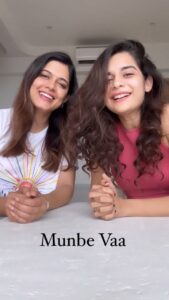 Asha Bhat Instagram - My dearest @asha.bhat brought #SingSongSaturday early this week with #MunbeVaa We tried to sing one of our favourite songs by one of our favourite singers together. So gustaakhi maaf for attempting this and for the #tamizh pronunciations if we have frayed ♥️
