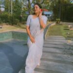 Aswathy Sreekanth Instagram - Onam vibes in Karkkidakam 😁😜 Saree @fayme_clothing ❣️