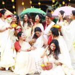 Aswathy Sreekanth Instagram - Everything looks better when you are with friends 🥰 #onamvibes #mytribe